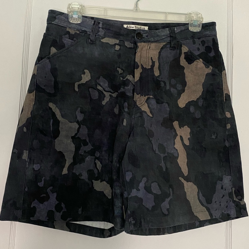 Acne Studios Allan Camo Print Shorts